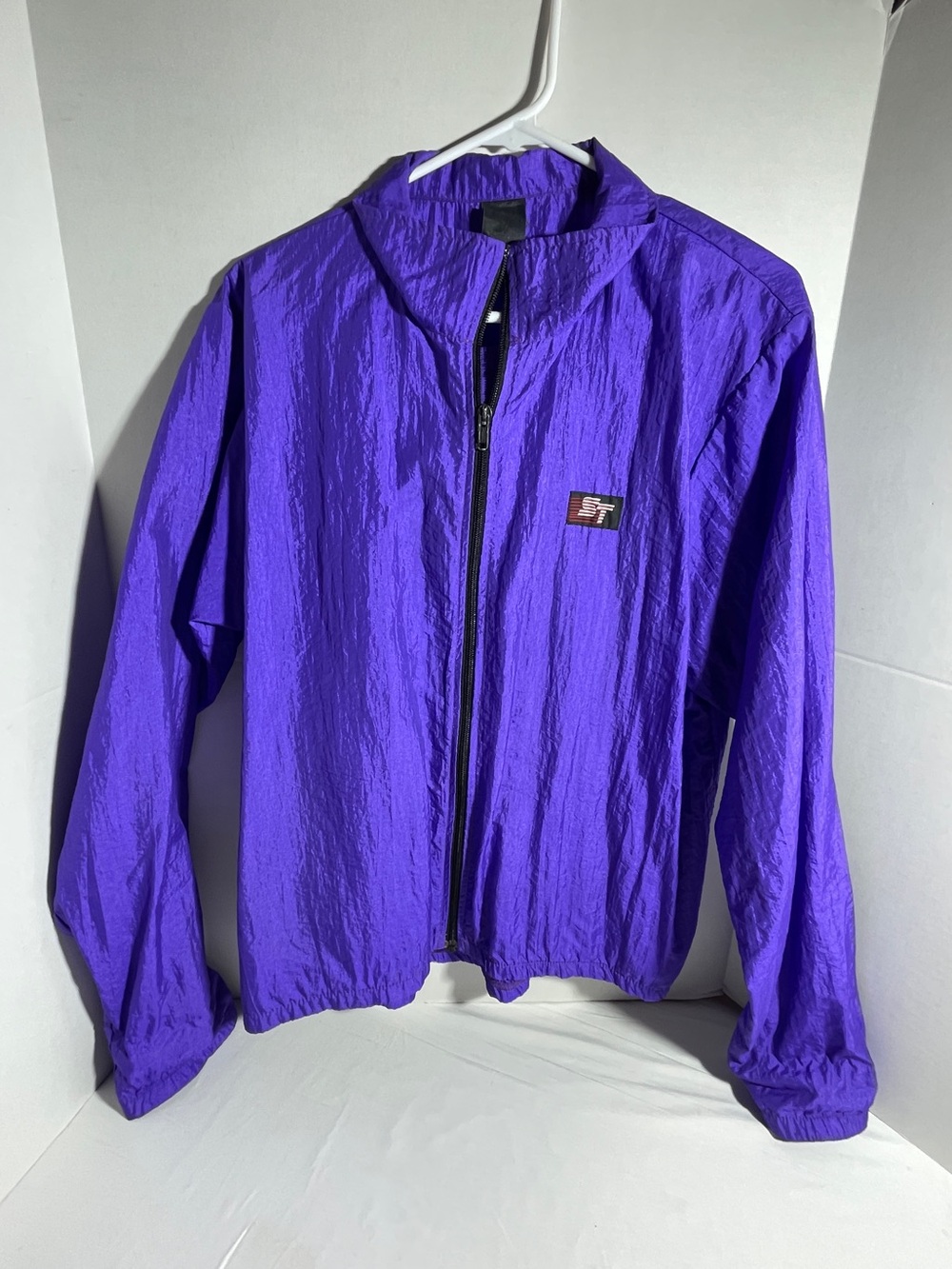 ST Logo Windbreaker Purple XL 24" Pit To Pit 15" Sl To Hem See Pics Surf Cycling